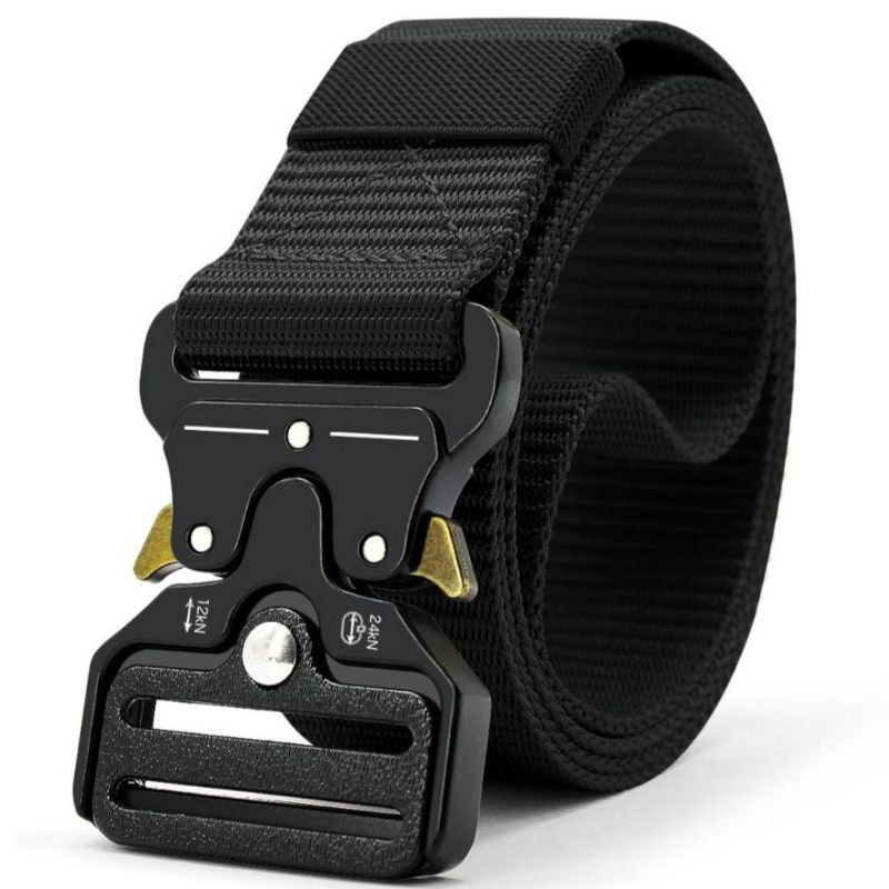 Ikat Pinggang Pria Kopel Tactical Military Gesper Outdoor Sabuk Kanvas Nylon Fast Unlock Buckle