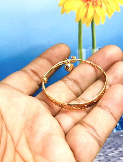 Gelang anak lapis emas / gelang anak / gelang anak lonceng / replika emas / gelang / perhiasan