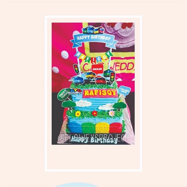 Topper Cake Tayo Custom/Hiasan Kue/Bebas Request/Semua Tema Bisa