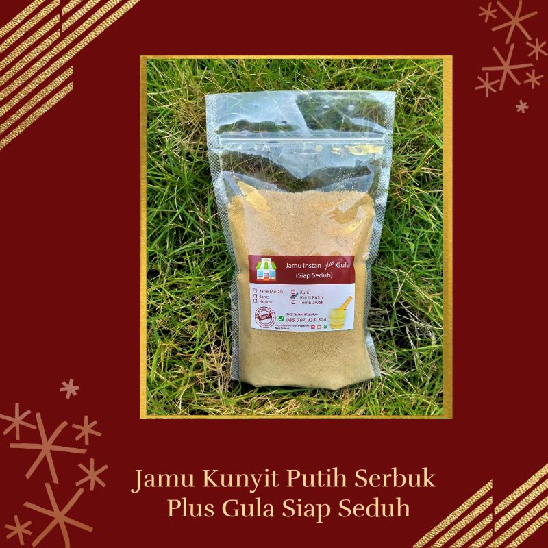 

Kunyit Putih Bubuk Plus Gula Siap Seduh 250 gr