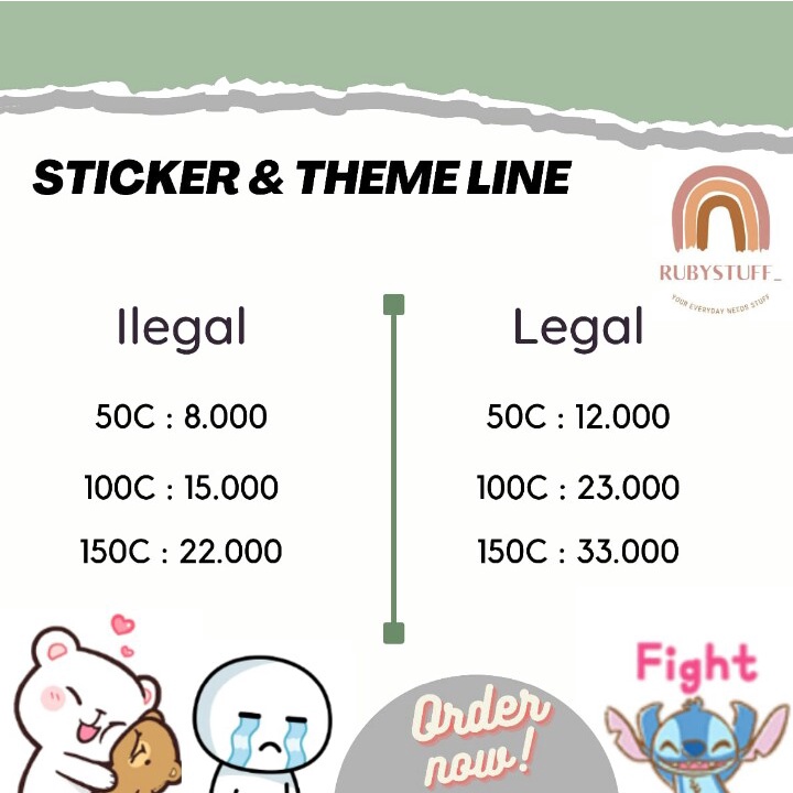 Harga Sticker Line Terbaik Belanja Voucher Agustus 2021 Shopee Indonesia