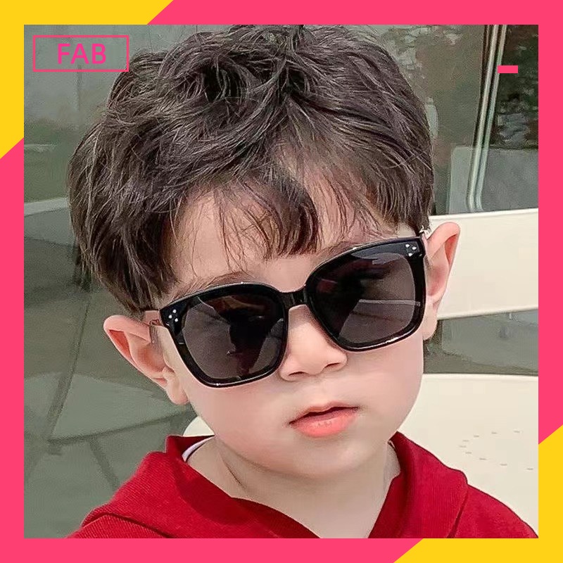 FAB Kacamata Hitam Anak/ Kacamata square anak-anak fashion perlindungan/kacamata bayi lucu