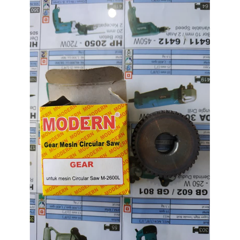 Modern Gear Gigi Mesin Gergaji Kayu Circular Saw M-2600L M2600L
