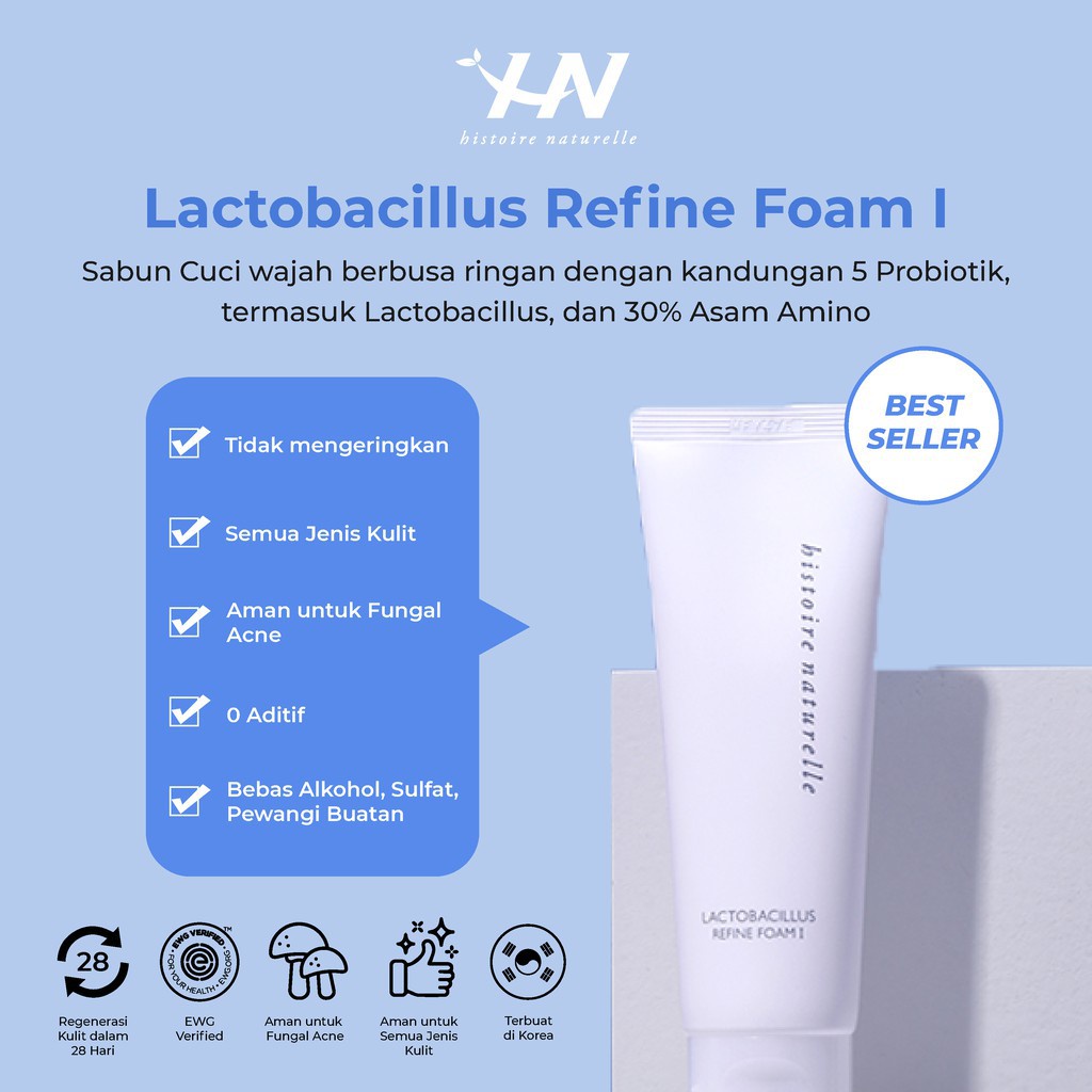 HISTOIRE NATURELLE Lactobacillus Refine Foam I (120ml)