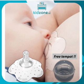 Image of (Gratis Kotak) Dot Puting Susu Ibu Bayi Silikon / Pelindung Puting Susu Ibu / Nipple Shield BPA FREE