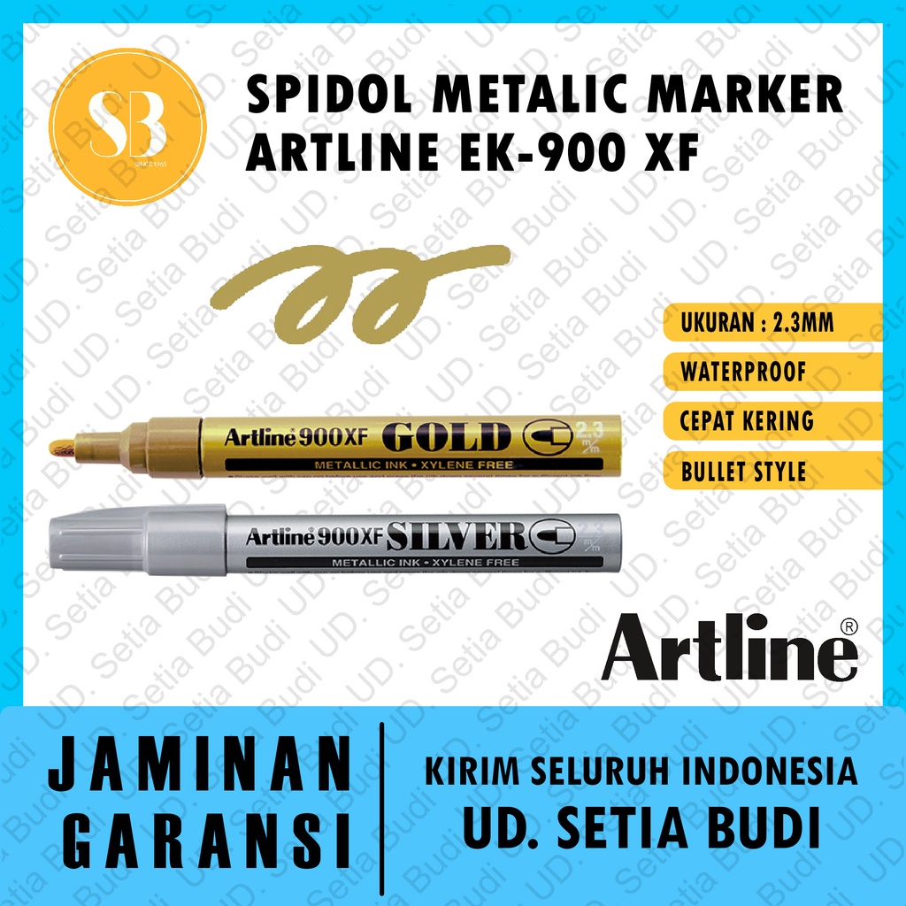 Spidol Metalic Marker Artline EK-900 XF