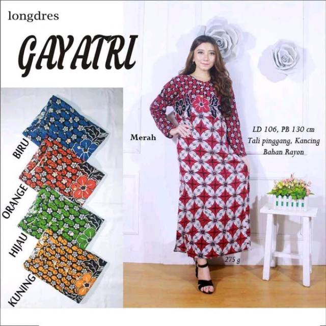 LONGDRESS DASTER BATIK RAYON