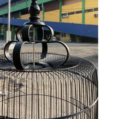 SANGKAR BESI JUMBO F1 diameter 42cm / KANDANG BESI JUMBO f1