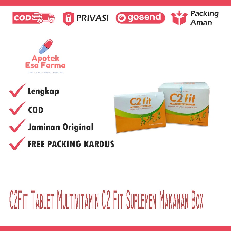 C2Fit Tablet Multivitamin C2 Fit Suplemen Makanan Box
