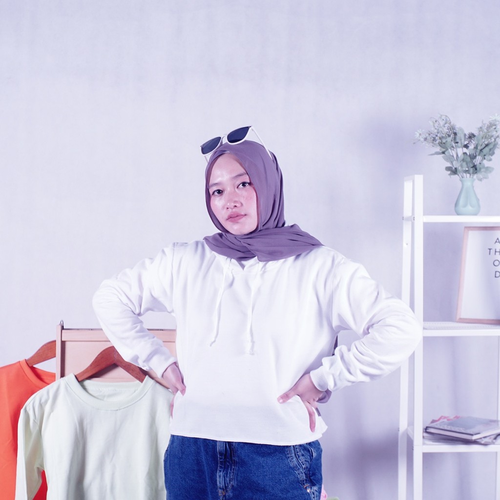 [COD] HOODIE CROOP OVERSIZED II HOODIE TRENDING 20 WARNA