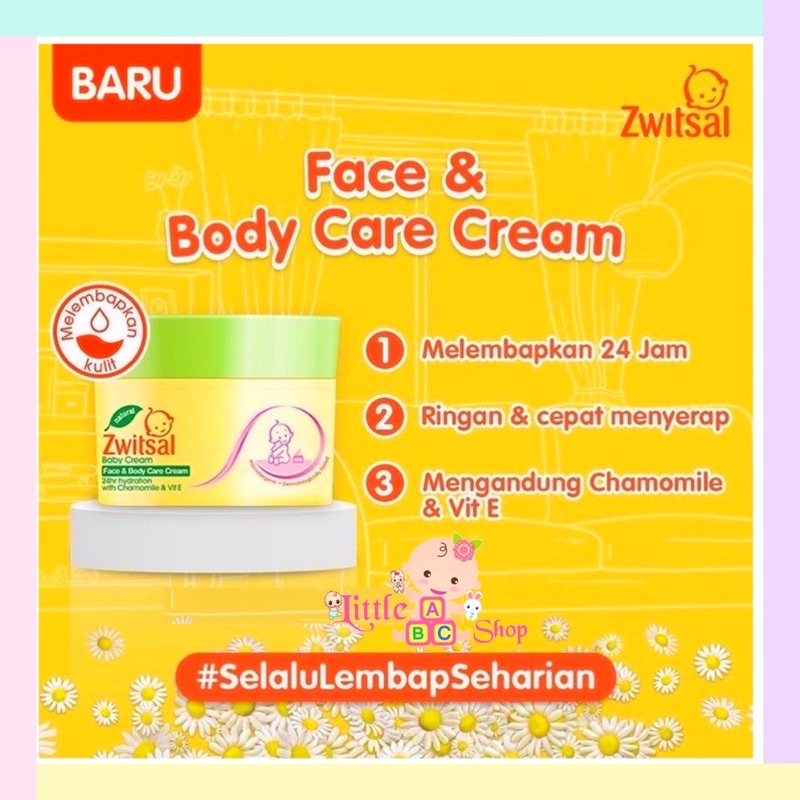 ZWITSAL Baby Face &amp; Body Care Cream 50g (Jar) / Zwitsal baby cream
