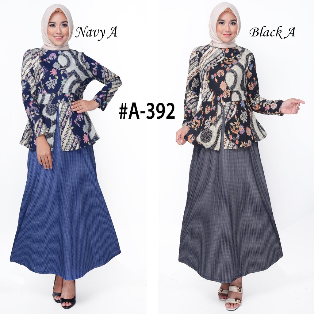 Gamis Muslim Fashion – Gamis Batik Wanita 392