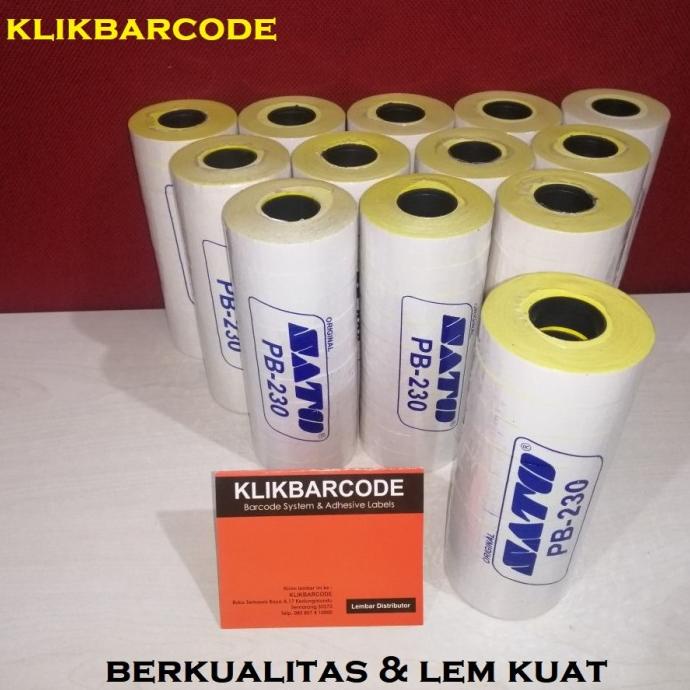 

423- Price Label/Label Bandero Harga/Kertas Harga Sato Pb-230 Polos