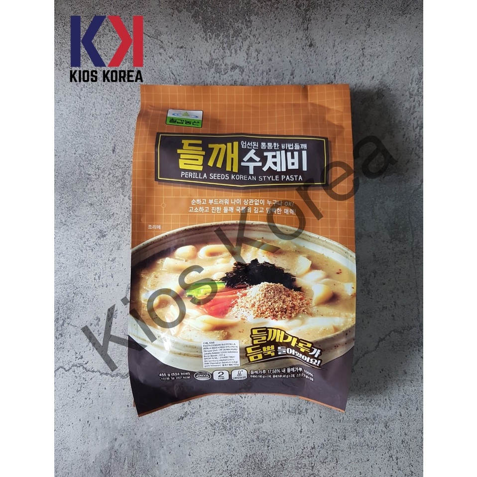 

Chil Kab Perilla Seeds Sujebi Korean Style Pasta 455gr - Pasta dengan Biji Perilla Korea