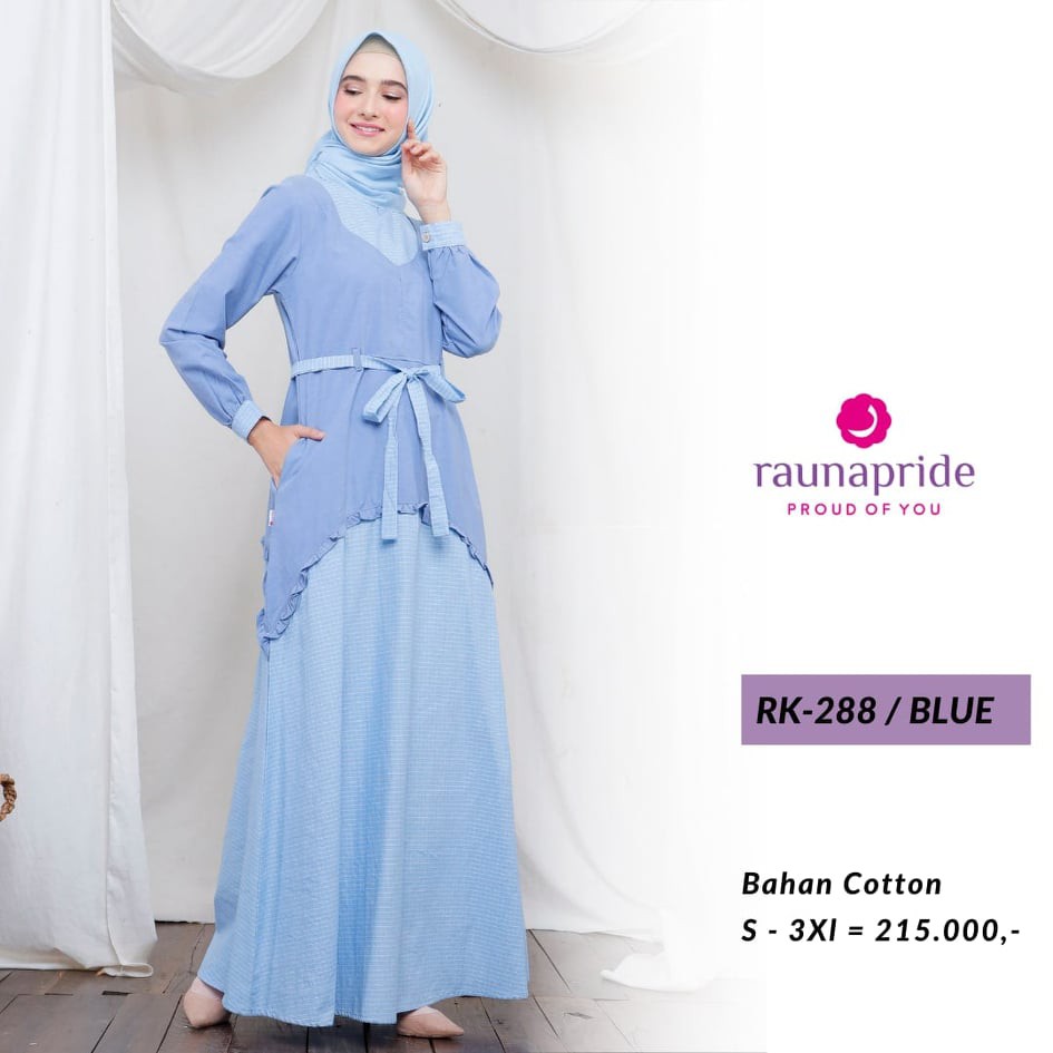 Gamis Rauna Terbaru / RK - 288 / 289 / 290 / Fashion Muslim