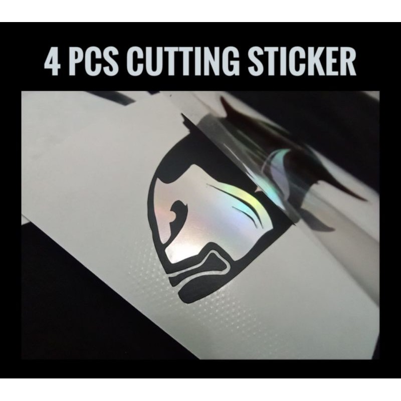 Sticker Big Game Fishing Cutting Sticker Pancing 4 pcs