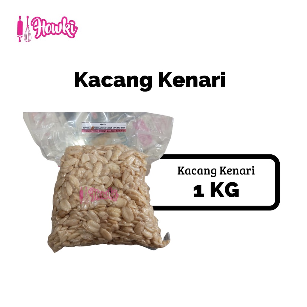 Kacang Kenari  1Kg ( Kemasan Vacum )