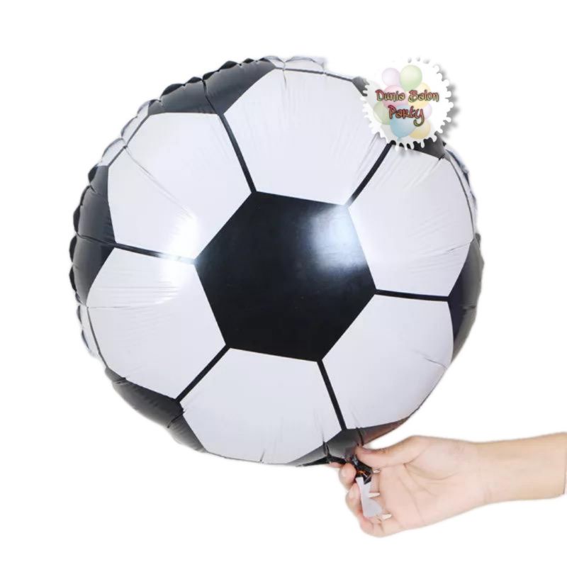 Balon Foil Bulat Karakter Bola / Balon Foil Karakter Bola Bulat