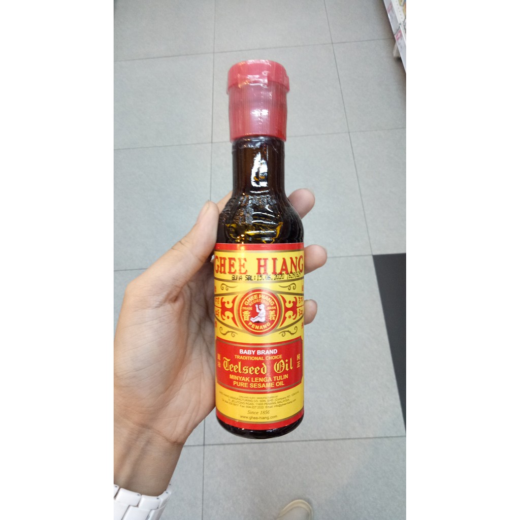 

GHEE HIANG SESAME OIL 155 ML MINYAK WIJEN MERK BABY GHEE HIANG