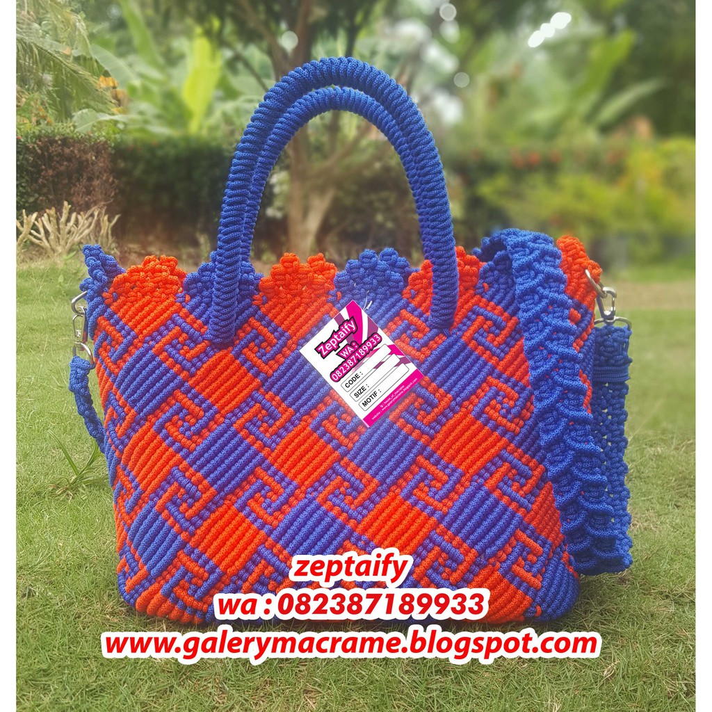 Tas Tali Kur Motif Kalimantan 2 Fungsi Tali