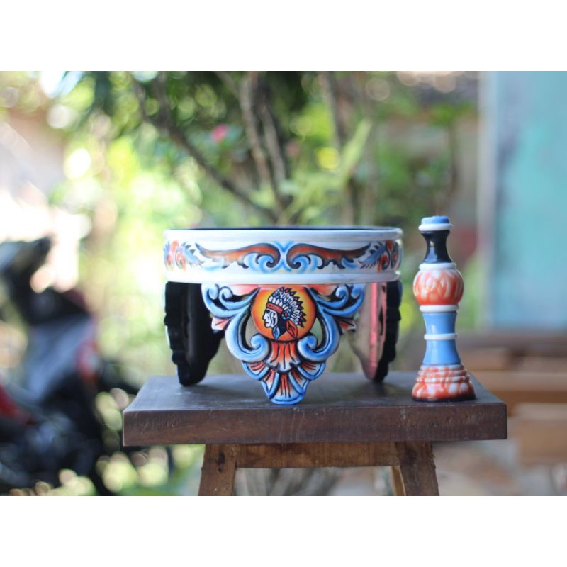 Tebok Pleci Ukir airbrus Packing kayu Garansi Pecah balikin