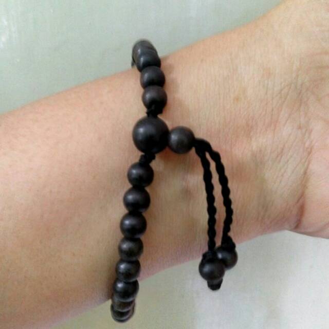 GELANG TASBIH KAYU EBONI