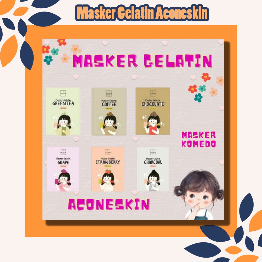 Masker Gelatin Aconeskin  Masker Komedo bpom