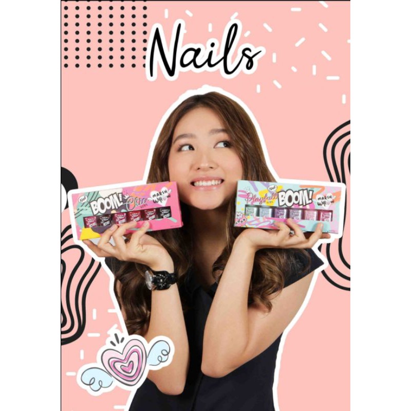 Marshwillow Nail BOOM Cat Kuku Kutek PS Cosmetic