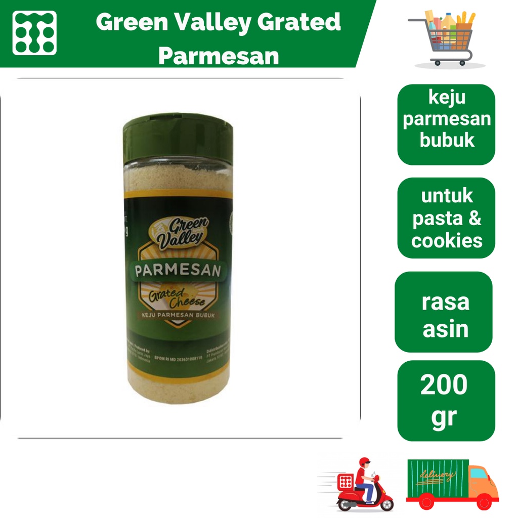 

Green Valley Grated Parmesan 200 Gr