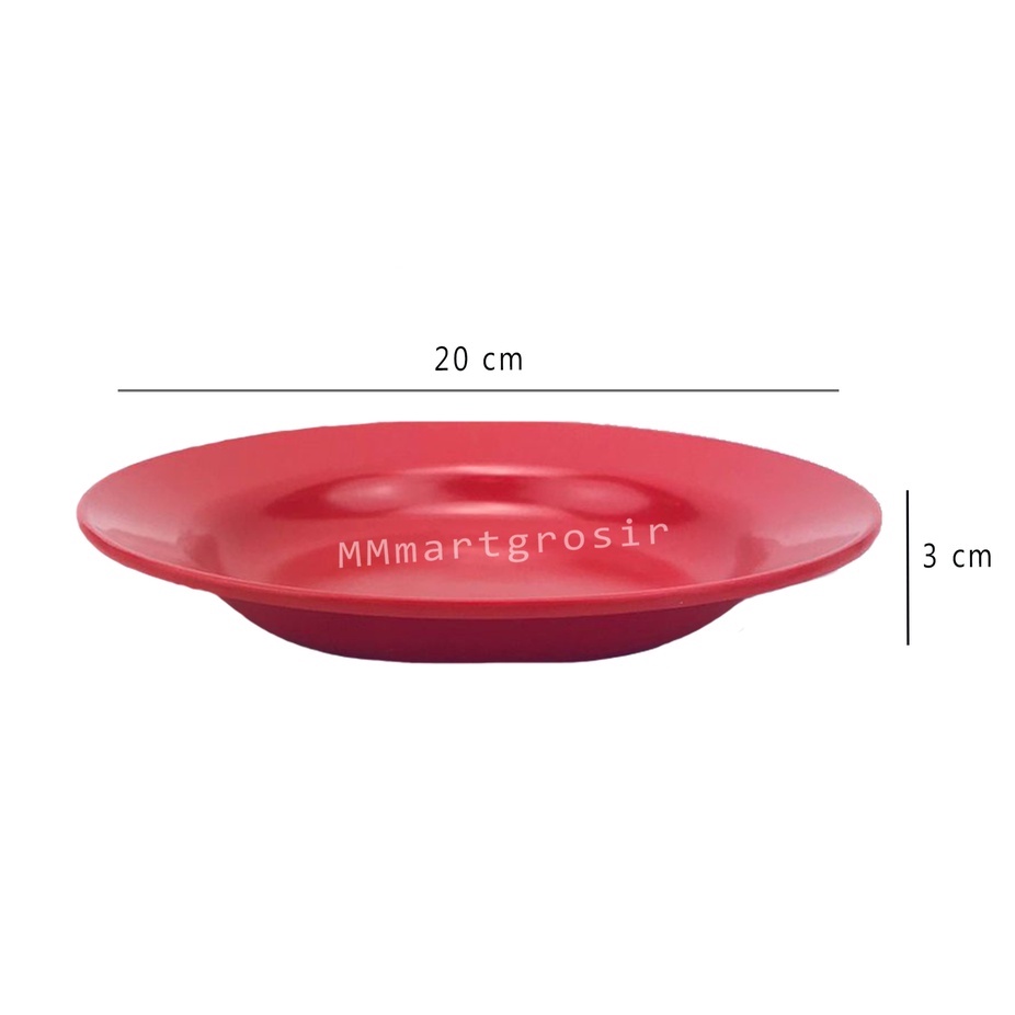 Unica * Piring Melamine * Melamine ware * M108 * Uk.20x20 cm