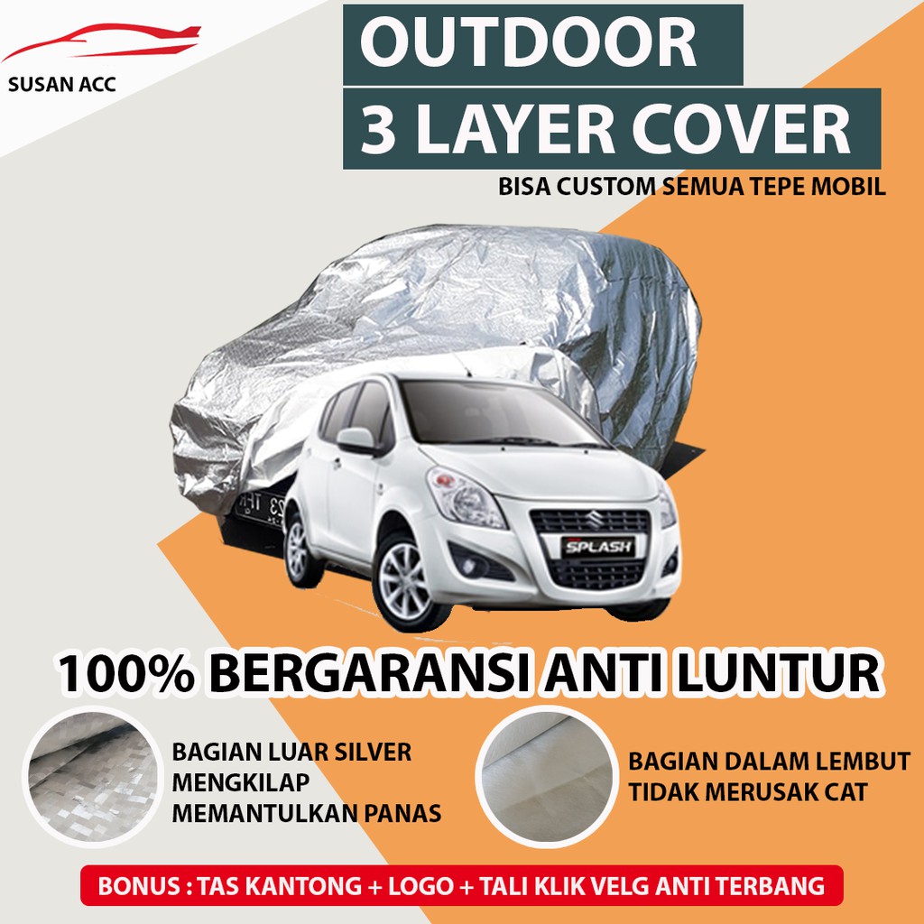 OUTDOOR PREMIUM Body Cover Mobil Splash waterproof / Sarung Mobil Splash / Mantel Mobil Splash