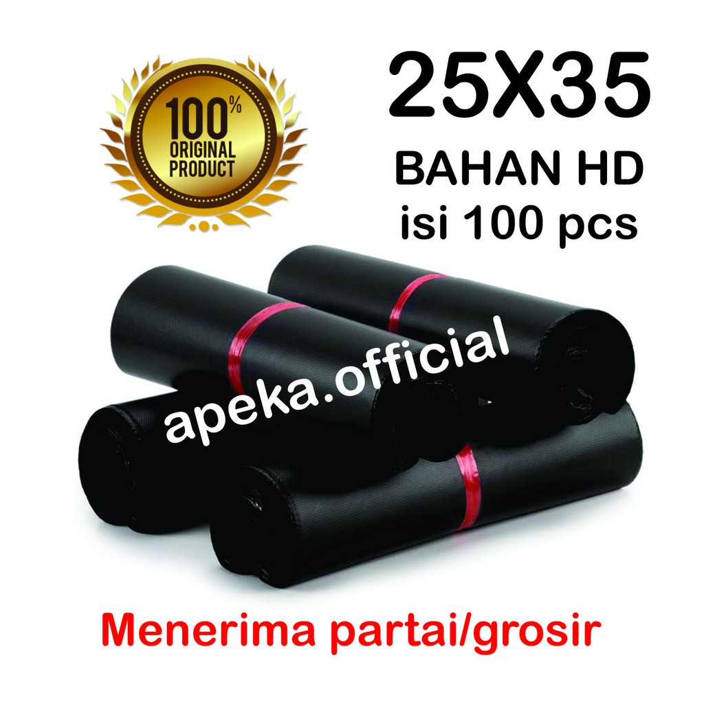 Plastik Polymailer Packingan Online Shop Amplop Plastik Packing Olshop HD 25X35 isi 100 pcs