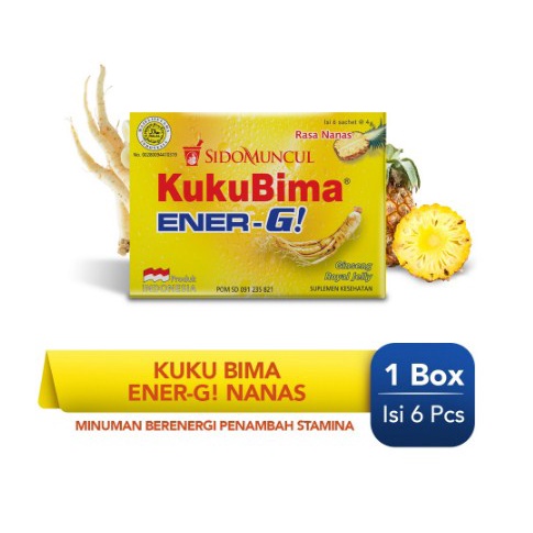 

Kuku Bima Ener-G Nanas 6's - Minuman Berenergi Penambah Stamina