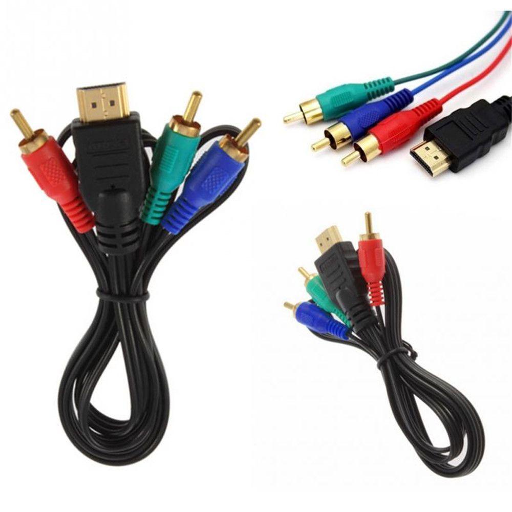 Nanas Video Audio AV Kabel TV Flat Multi Out Adaptor