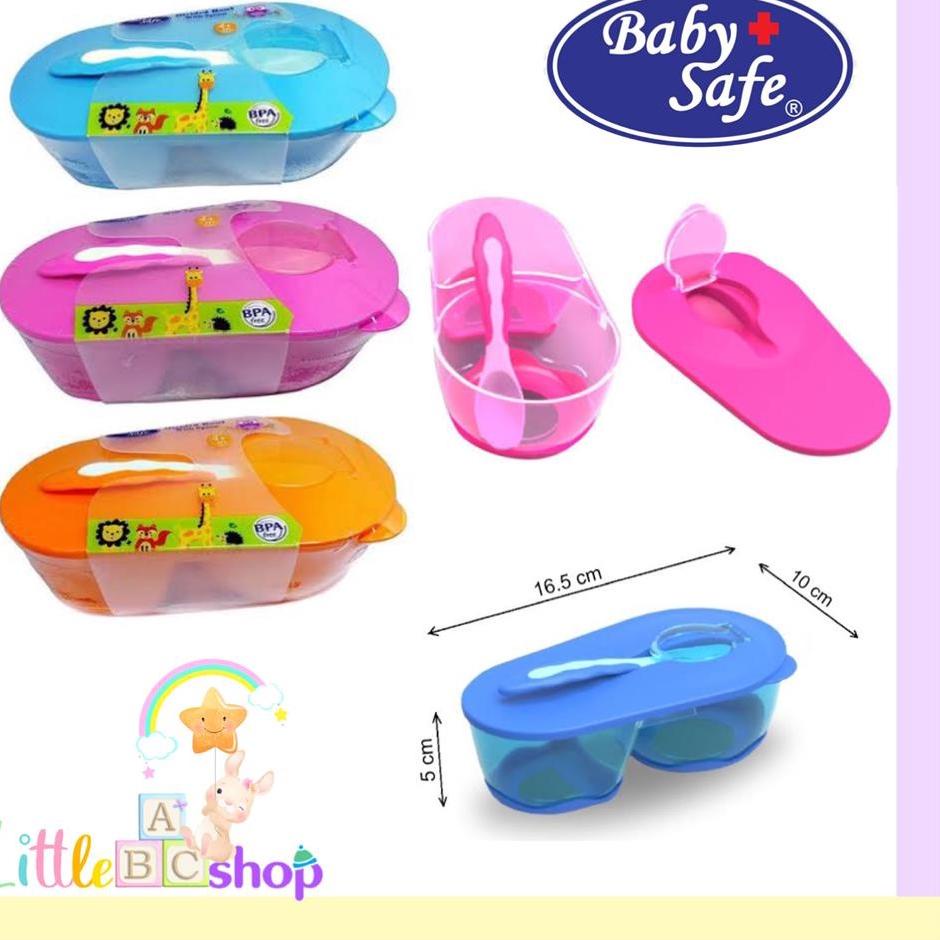 Hadir Surprise Baby Safe Divided Bowl With Spoon AP010 / Babysafe bowl mangkok makan bayi mpasi