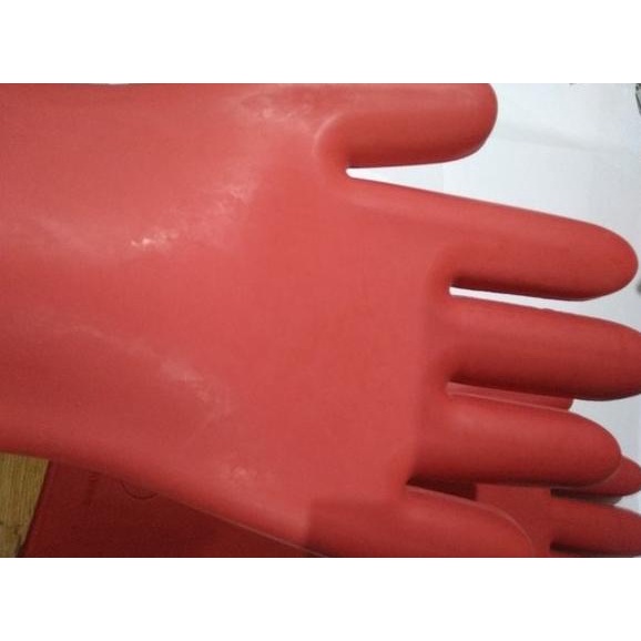 Sarung Tangan Karet Tebal Anti Listrik 10.000 Volt Bebas Nyetrum Pel