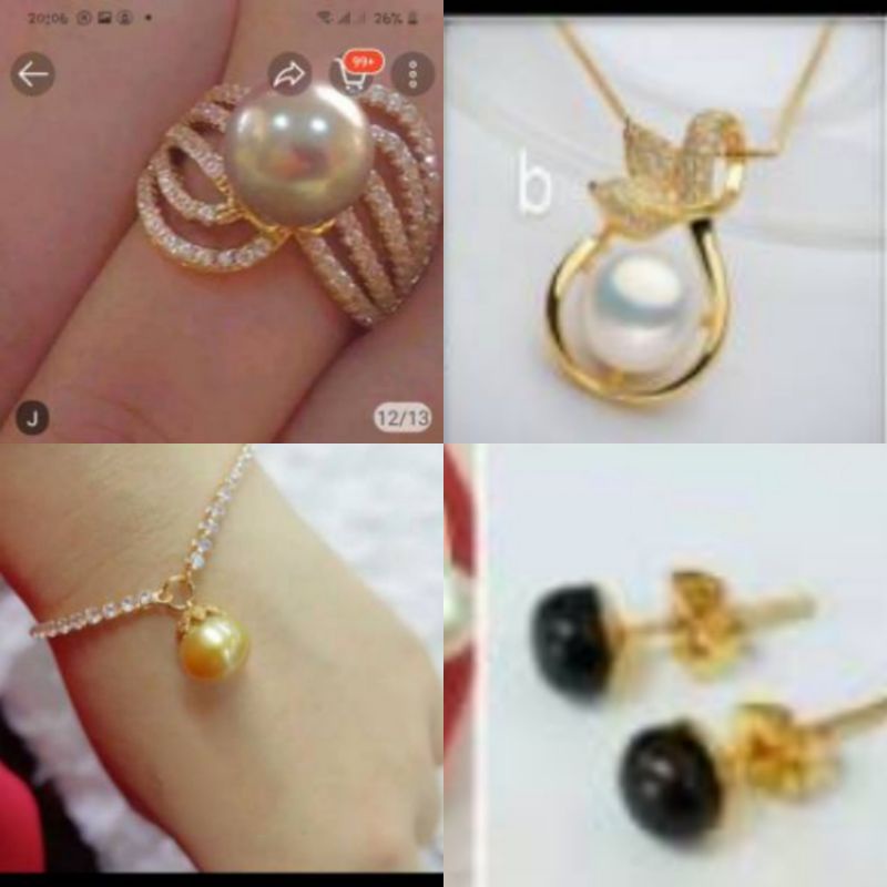 ORDERAN CUS SHOOPE MUTIARA LAUT GRADE A HITAM BERSERTIFIKAT