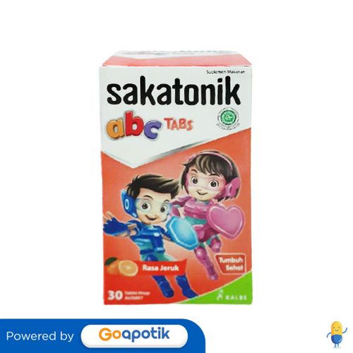 SAKATONIK ABC RASA JERUK BOTOL 30 TABLET