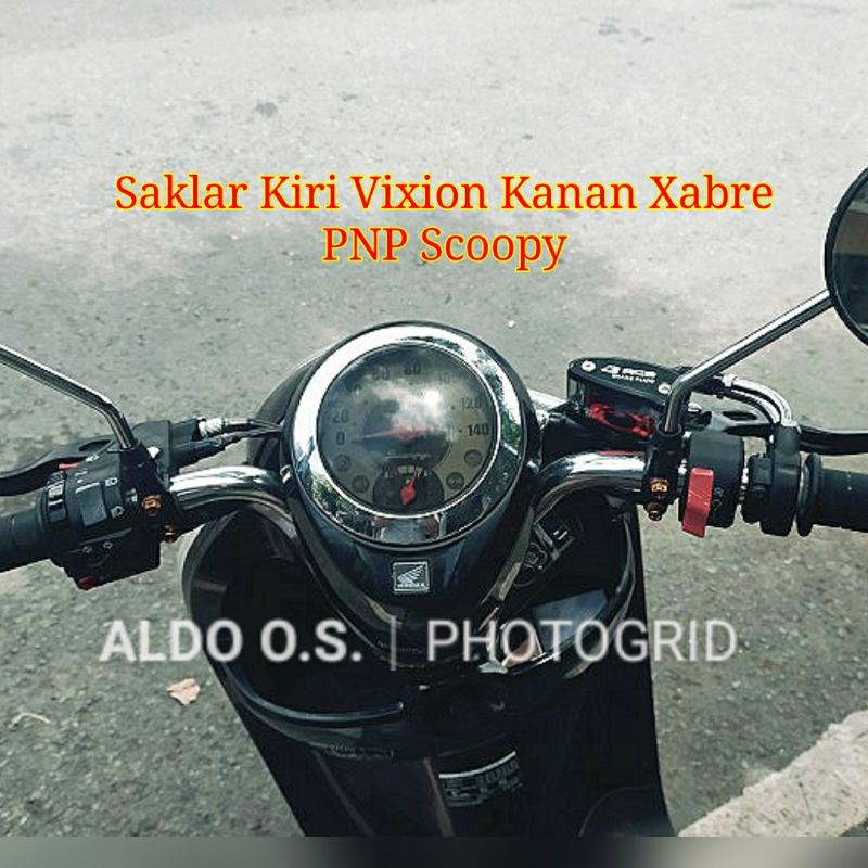 Sepasang Saklar Kiri Old Vixion Original Minda Kanan Xabre Original YGP PNP Scoopy FI ACG Stater Alu