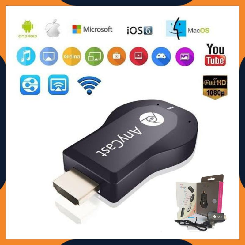 [COD] ALAT PENYAMBUNG HP KE TV / ANYCAST DONGLE MIRACAST SCREEN MIRRORING / ANYCASH DONGEL / ALAT HP KE TV LED