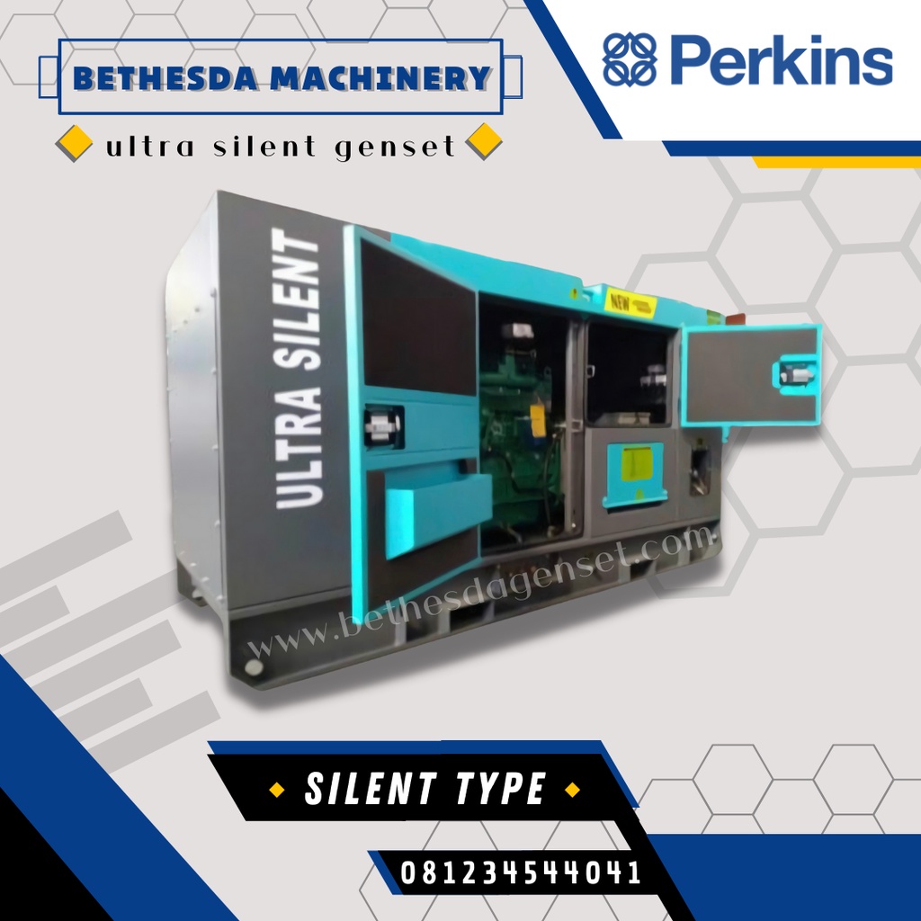 Genset 60 kva Perkins Silent Built Up