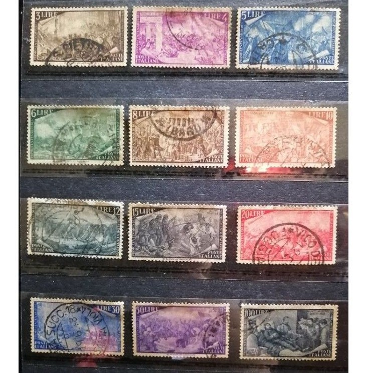 

Perangko kuno Italy tahun 1948 set isi 12 lembar