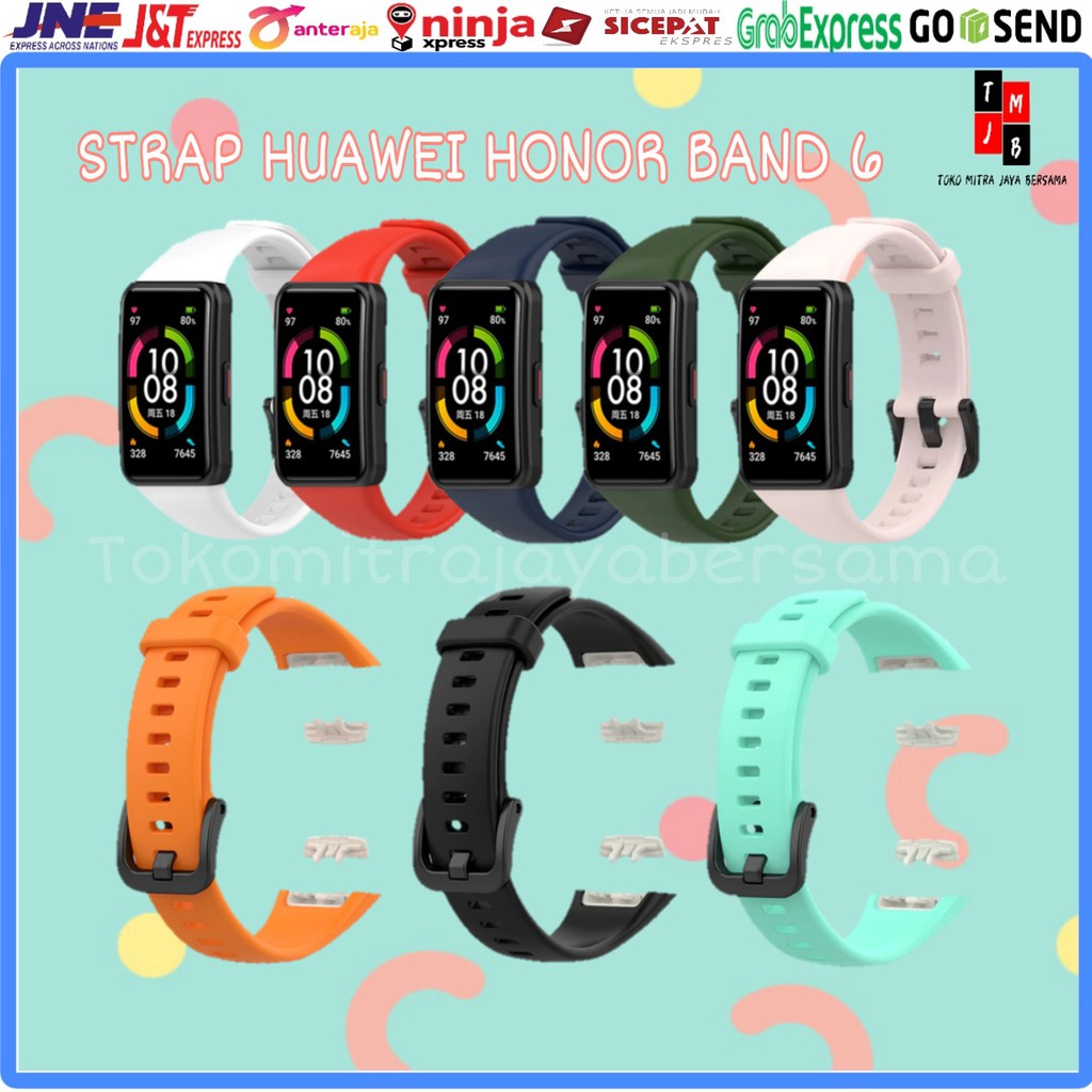 STRAP SILIKON GELANG TALI RUBBER SILICONE HUAWEI HONOR BAND 6