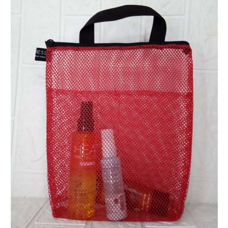 Pouch Bag ALAT MANDI RIT Bahan Jaring Tas Serbaguna Organizer Pria Wanita