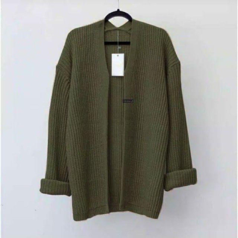 cardigan outer rajut panjang murah jumbo tebel outwear