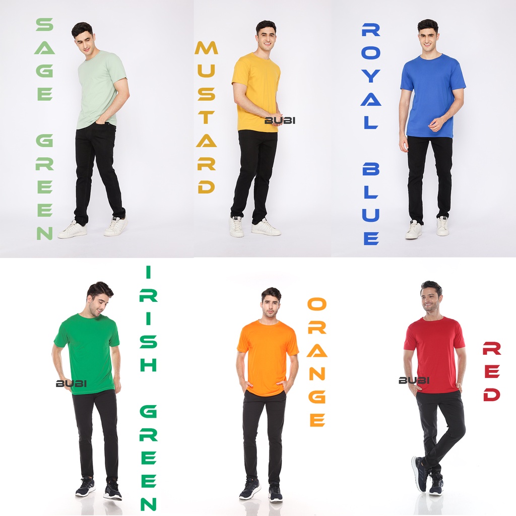 KAOS POLOS BLACK &amp; ARMY GREEN COTTON BAMBOO | S-XXL | KATUN BAMBU 30S ANTI BAKTERI LEMBUT RINGAN T SHIRT