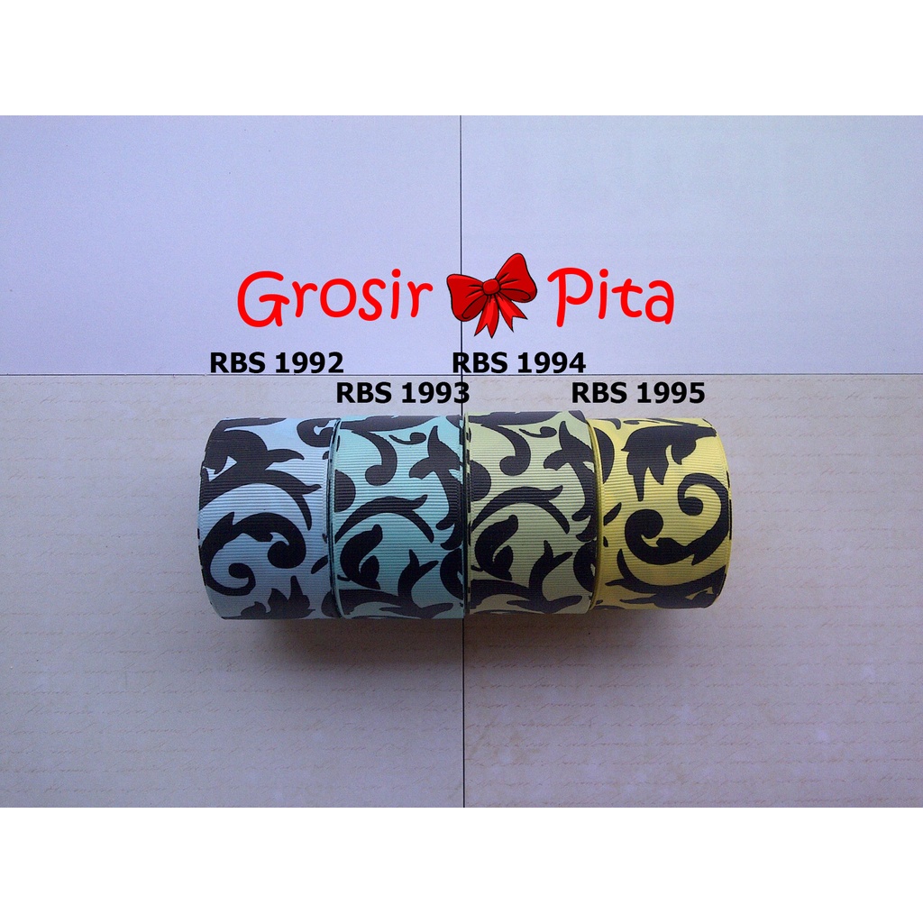 

(25 yard) Pita Grosgrain Motif RBS 1992,1993,1994,1995 | Toko Bahan Craft | Grosir Pita