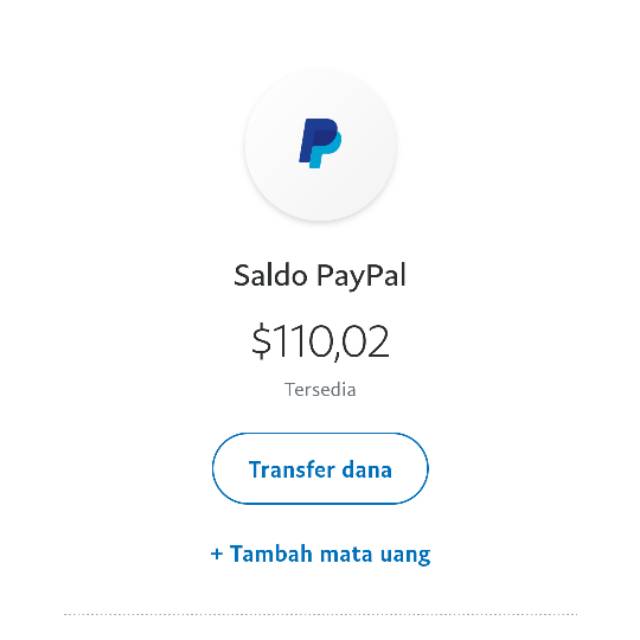 Balance Paypal Shopee Indonesia