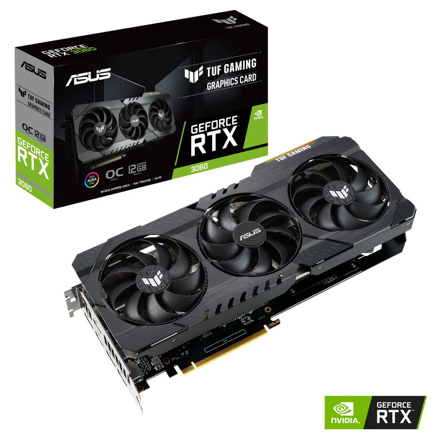 VGA Asus Tuf Gaming RTX 3060 12GB OC - VGA Asus Geforce RTX 3060 12GB OC Tuf Gaming - RTX3060 12GB