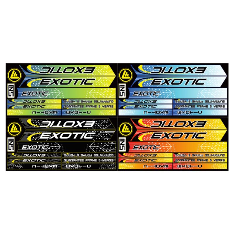 stiker sepeda bmx 12 16 18 isi 4 exotic anti air